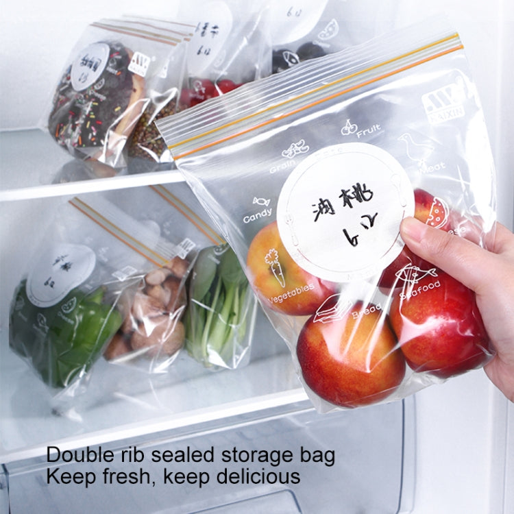 4 Sets Sealed Bag Fresh Food Packaging Bag Household Thickened Refrigerator Storage Plastic Bag, Size: Medium (25 Pieces / Set)