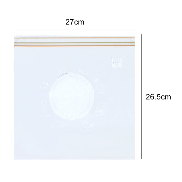 4 Sets Sealed Bag Fresh Food Packaging Bag Household Thickened Refrigerator Storage Plastic Bag, Size: Large (15 Pieces / Set)