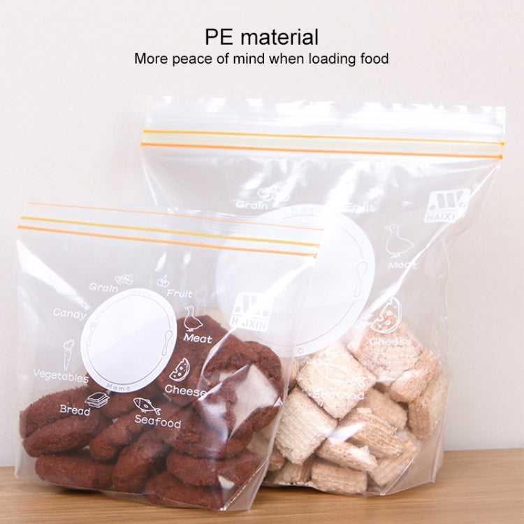 4 Sets Sealed Bag Fresh Food Packaging Bag Household Thickened Refrigerator Storage Plastic Bag, Size: Large (15 Pieces / Set)