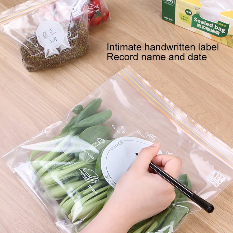 4 Sets Sealed Bag Fresh Food Packaging Bag Household Thickened Refrigerator Storage Plastic Bag, Size: Large (15 Pieces / Set)