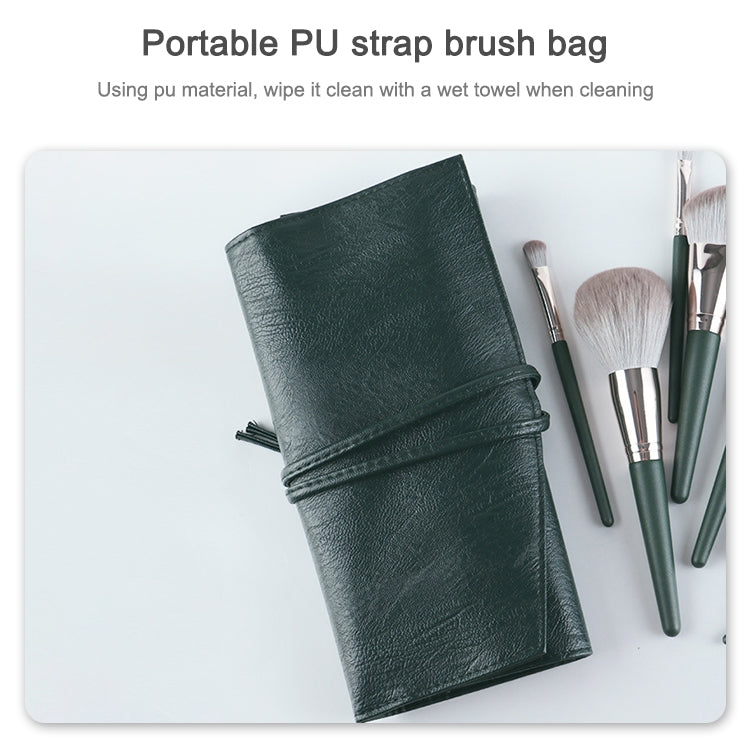 14 in 1 Super Soft Makeup Brush Set Beginner Beauty Tool, Exterior color: 14 Makeup Brushes + Green Bag