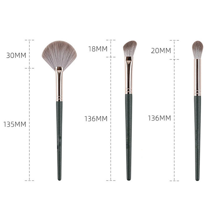 14 in 1 Super Soft Makeup Brush Set Beginner Beauty Tool, Exterior color: 14 Makeup Brushes + Gray Bag