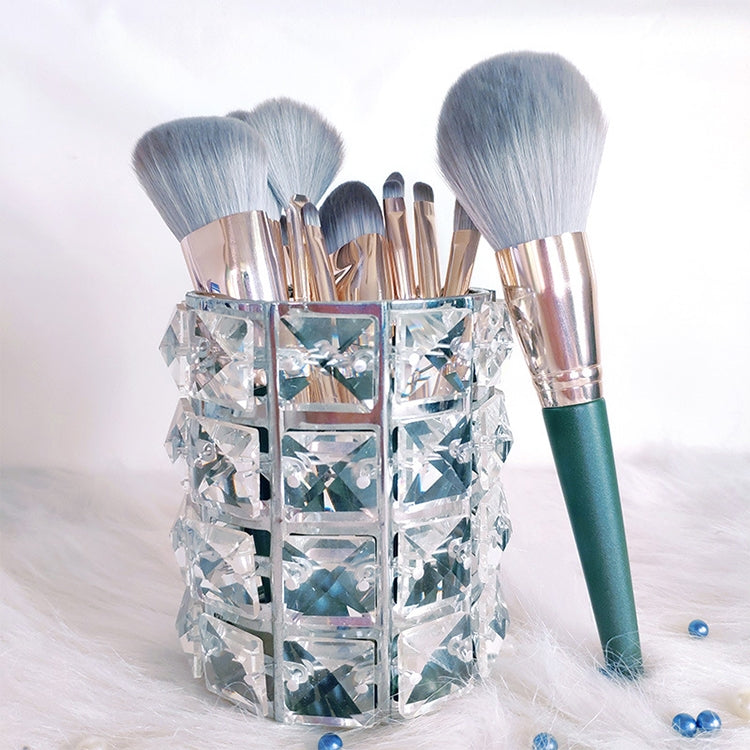 14 in 1 Super Soft Makeup Brush Set Beginner Beauty Tool, Exterior color: 14 Makeup Brushes + Silver Tube