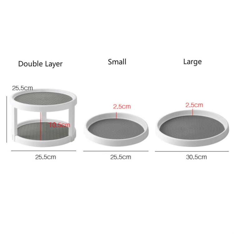 2 PCS Kitchen Condiments Multi-function Rotating Type Shelf, Size:Large