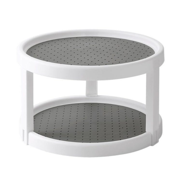 Kitchen Condiments Multi-function Rotating Type Shelf, Size:Double Layer