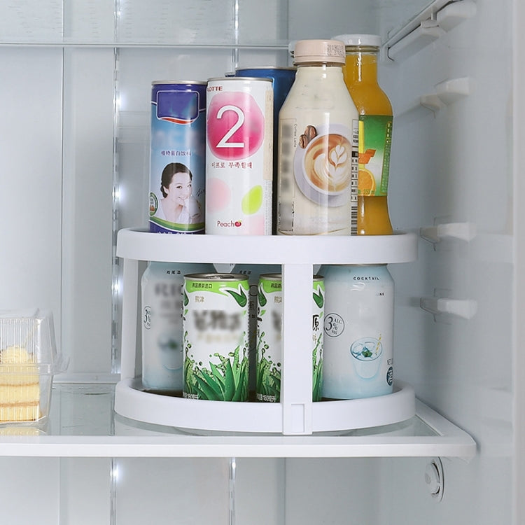 Kitchen Condiments Multi-function Rotating Type Shelf, Size:Double Layer