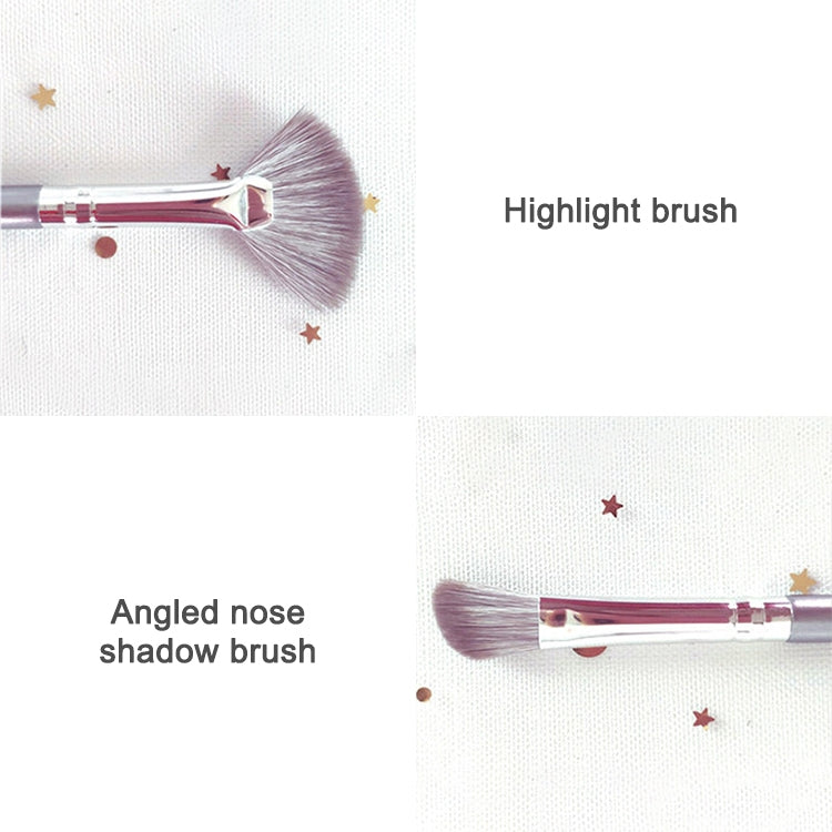 14 in 1  Makeup Brush Set Beauty Tool Brush for Beginners, Exterior color: 14 Makeup Brushes + Silver Bag