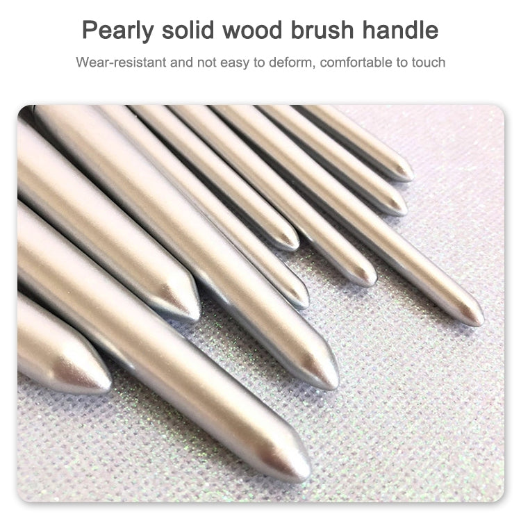 10 in 1 Makeup Brush Set Beauty Tool Brush for Beginners, Specification:10 Makeup Brushes