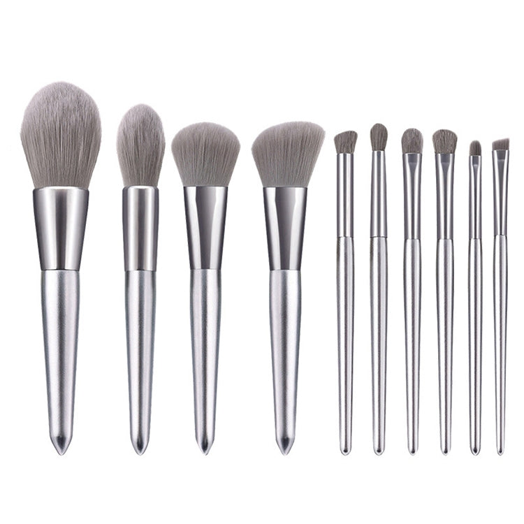 10 in 1 Makeup Brush Set Beauty Tool Brush for Beginners, Specification:10 Makeup Brushes+ Zipper Bag