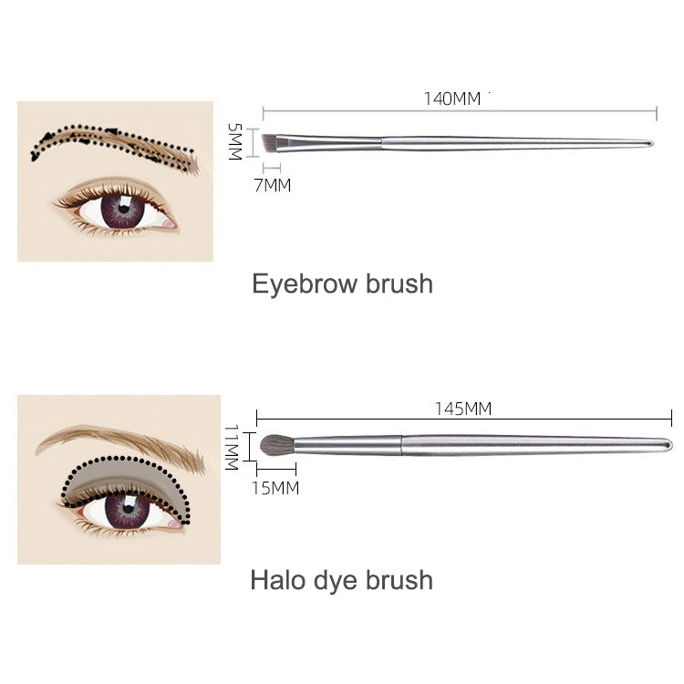 10 in 1 Makeup Brush Set Beauty Tool Brush for Beginners, Specification:10 Makeup Brushes+ Zipper Bag