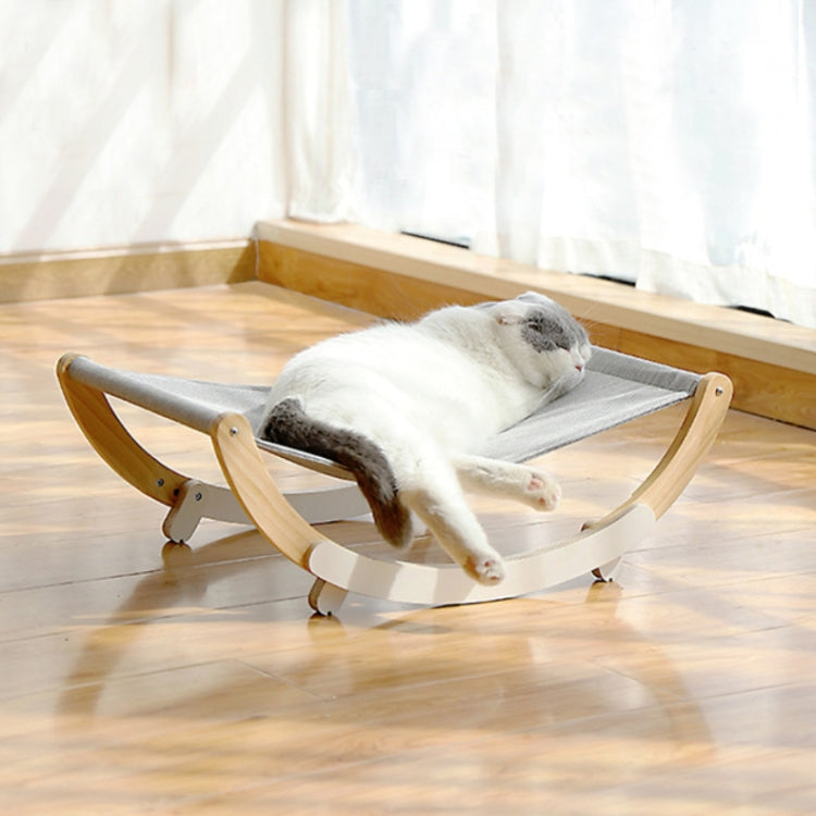 Solid Wood Cat Shaker Breathable Pet Bed