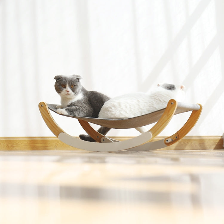 Solid Wood Cat Shaker Breathable Pet Bed