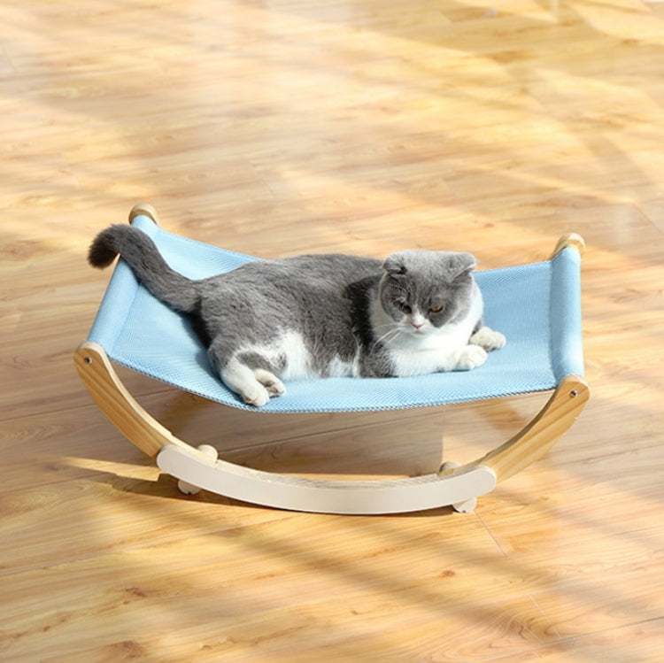 Solid Wood Cat Shaker Breathable Pet Bed