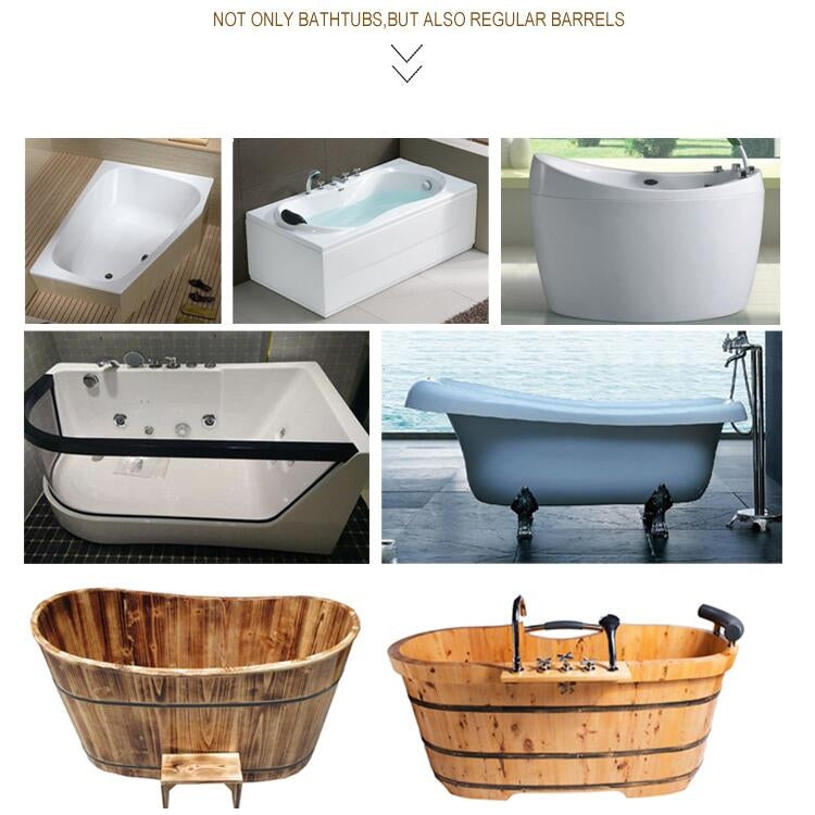 Bamboo Bathtub Rack Telescopic Multifunctional Toilet Rack Bathroom Soaking Rack, Style:Middle-board Double-box