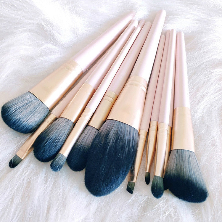 12 in 1 Makeup Brush Set Beauty Tool Brush for Beginners, Exterior color: 12 Makeup Brushes