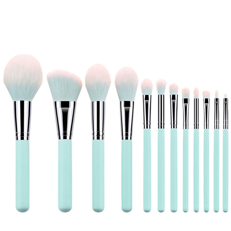 12 in 1 Makeup Brush Set Soft Beauty Tool Brush, Exterior color: 12 Makeup Brushes + Ribbon Bag