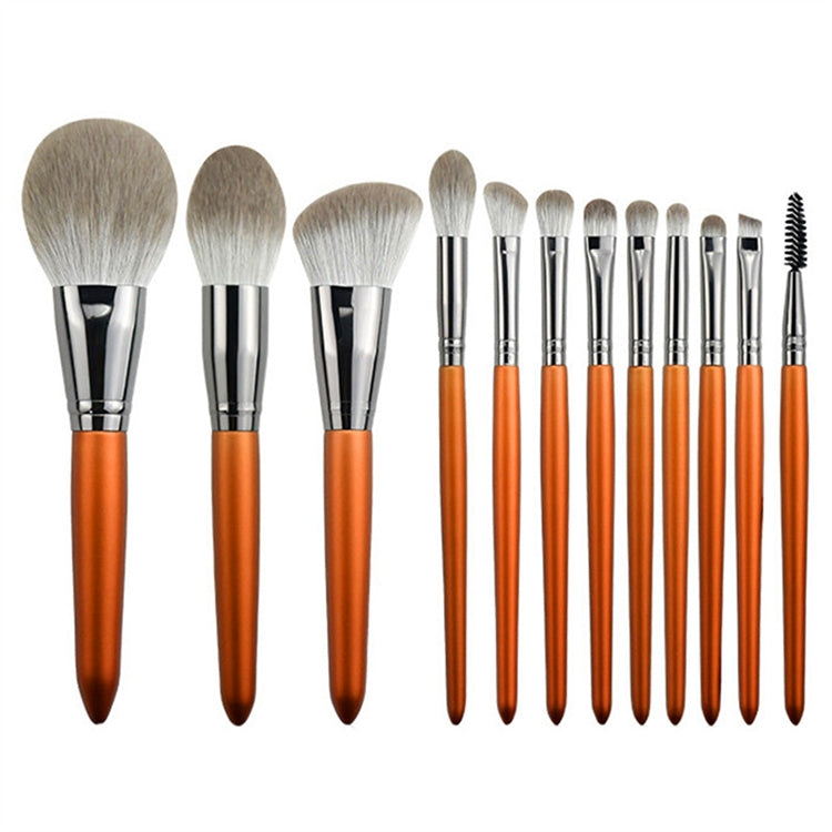 12 in 1 Soft Quick-drying Makeup Brush Set for Beginner, Exterior color: 12 Makeup Brushes + Red Bag