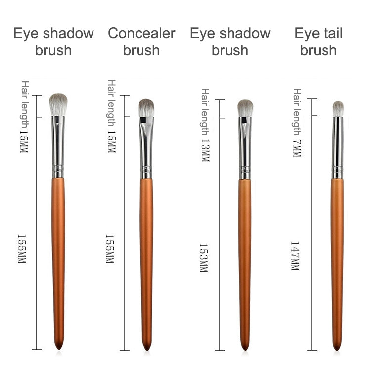 12 in 1 Soft Quick-drying Makeup Brush Set for Beginner, Exterior color: 12 Makeup Brushes + Gray Bag