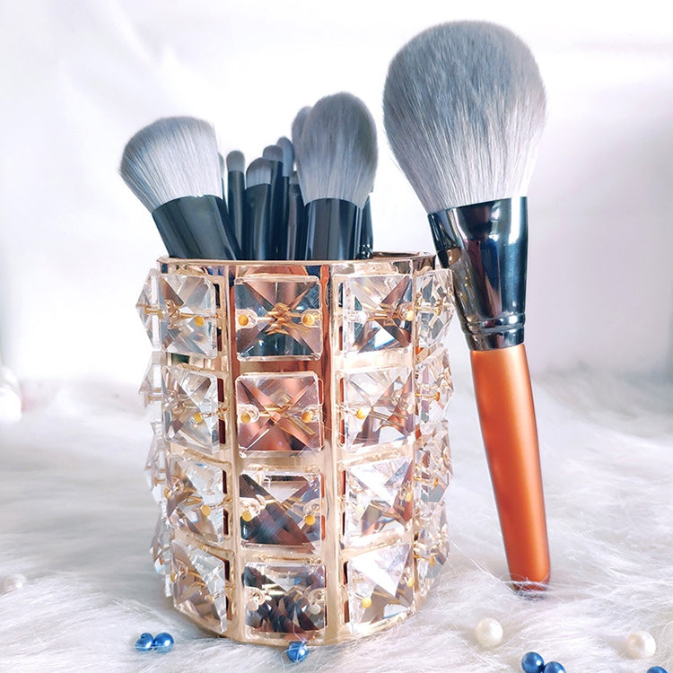 12 in 1 Soft Quick-drying Makeup Brush Set for Beginner, Exterior color: 12 Makeup Brushes + Golden Tube