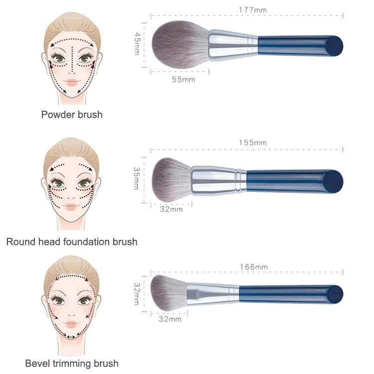 11 in 1 Makeup Brush Set Beauty Tool Brush for Beginners, Exterior color: 11 Makeup Brushes
