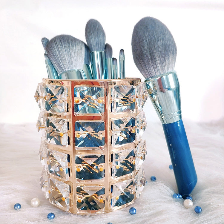 11 in 1 Makeup Brush Set Beauty Tool Brush for Beginners, Exterior color: 11 Makeup Brushes + Golden Tube