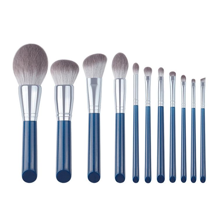 11 in 1 Makeup Brush Set Beauty Tool Brush for Beginners, Exterior color: 11 Makeup Brushes + Golden Tube