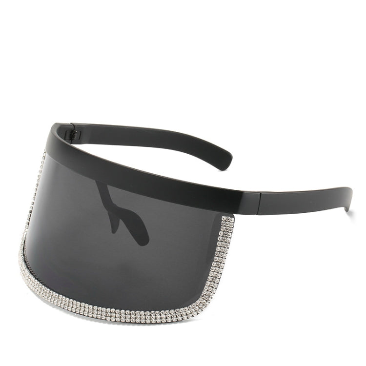 Diamond Anti-peeping Sun Mirror Integrated Anti-foam Sunscreen Mask Glasses