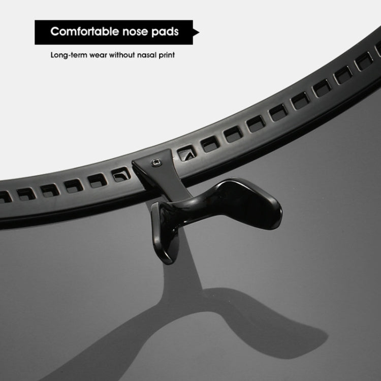 Diamond Anti-peeping Sun Mirror Integrated Anti-foam Sunscreen Mask Glasses