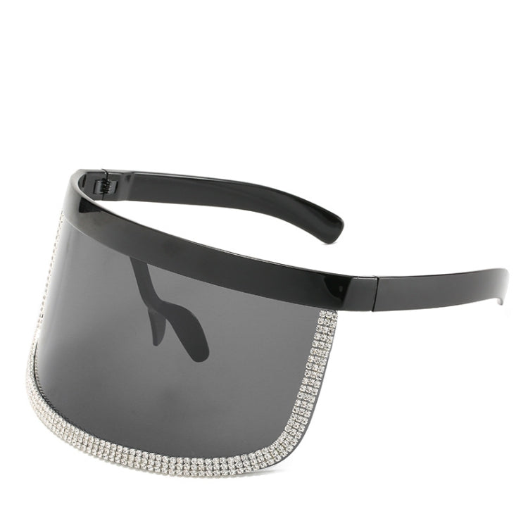 Diamond Anti-peeping Sun Mirror Integrated Anti-foam Sunscreen Mask Glasses