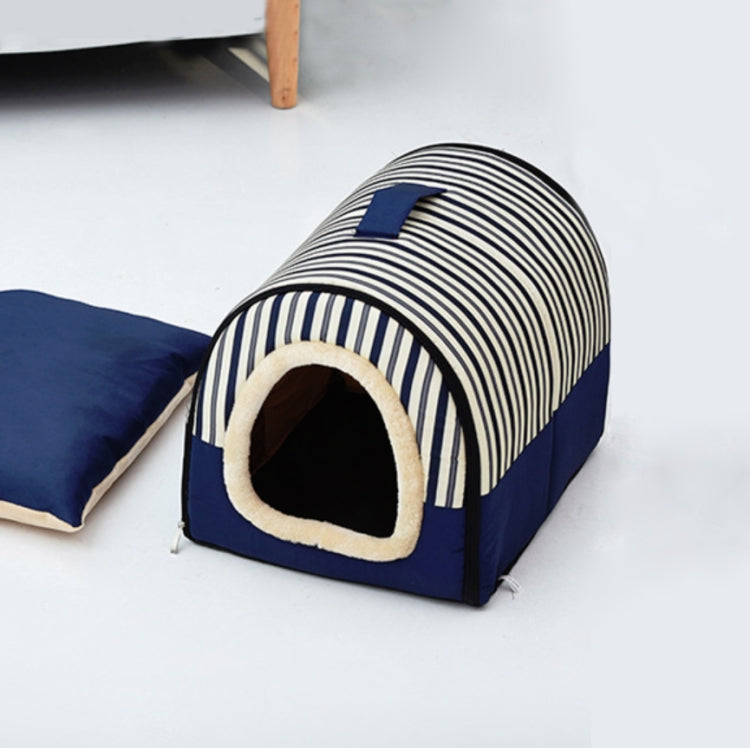 Dog Kennel Removable & Washable Pet Bed Autumn Winter Pet Supplies, Specification: S