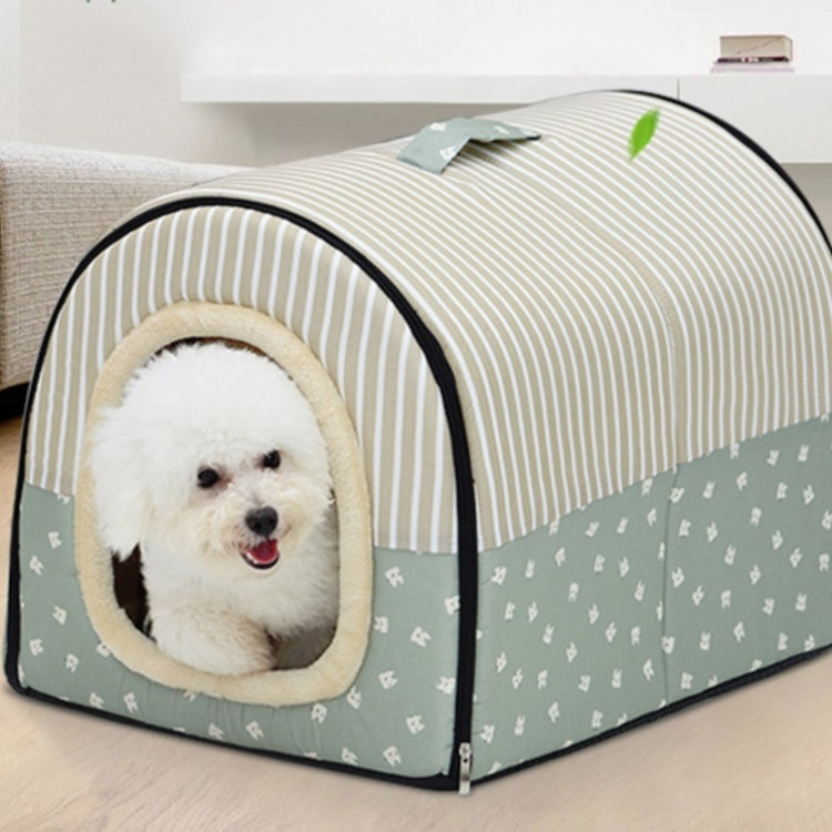 Dog Kennel Removable & Washable Pet Bed Autumn Winter Pet Supplies, Specification: M