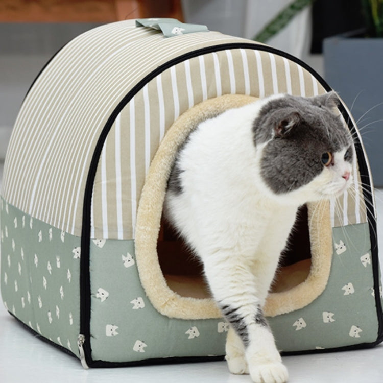 Dog Kennel Removable & Washable Pet Bed Autumn Winter Pet Supplies, Specification: M