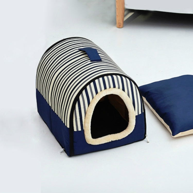 Dog Kennel Removable & Washable Pet Bed Autumn Winter Pet Supplies, Specification: M