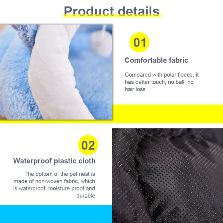 Pet Supplies Pet Bed Pet Mat Dog Cage Cat Sleeping Bag, Specification: S Without Ears