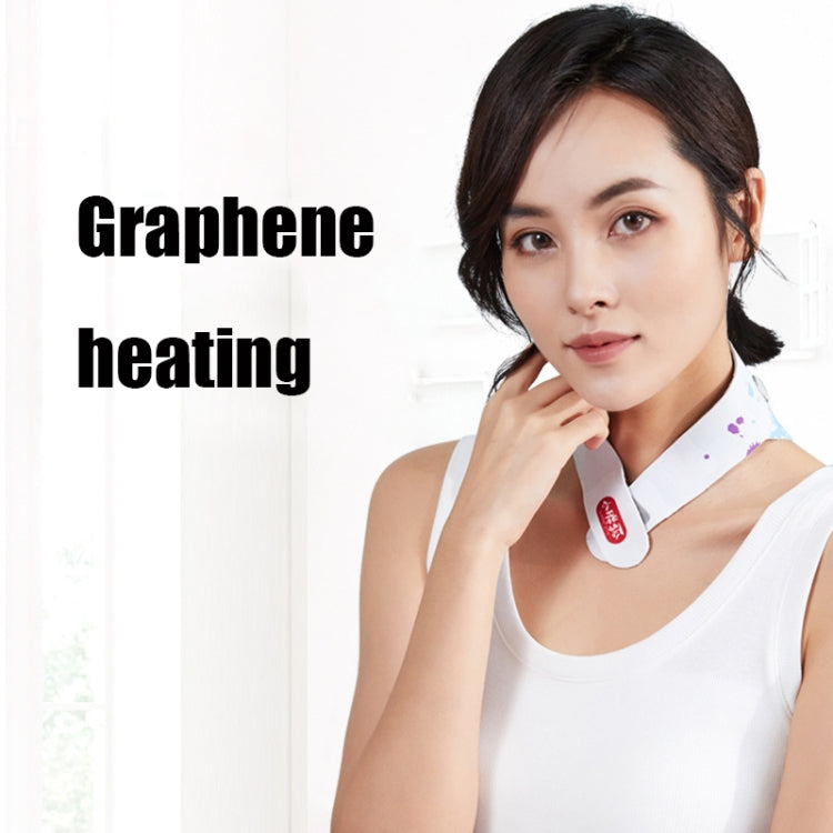 Graphene USB Far-infrared Electric Heating Neck with Cervical Spine and Neck Massager, Specification: Magnetic Interface(Ink Painting)
