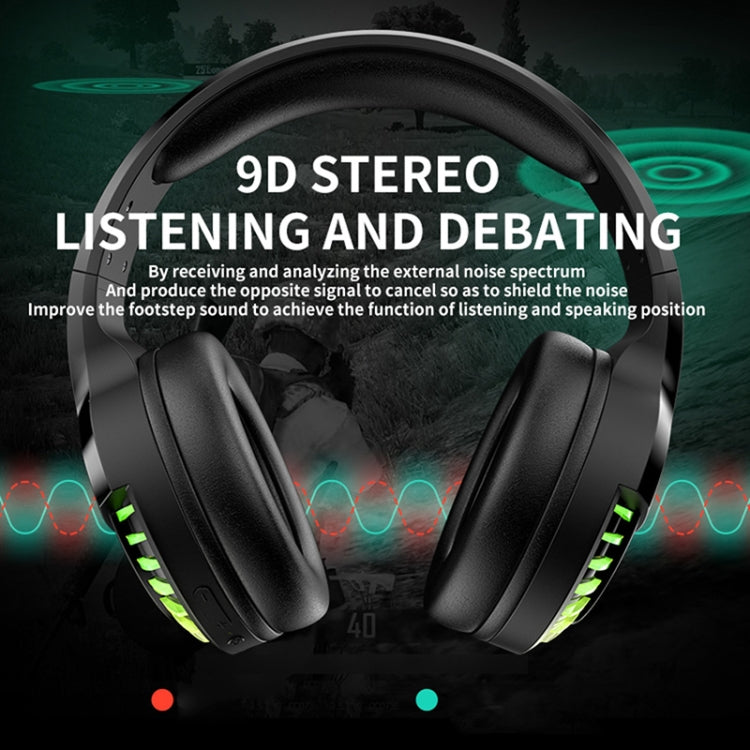 SH33 Bluetooth Wired Dual-mode RGB Headset Mobile Phone Heavy Bass Noise Reduction Gaming Headset