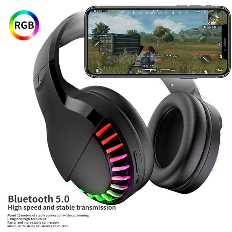 SH33 Bluetooth Wired Dual-mode RGB Headset Mobile Phone Heavy Bass Noise Reduction Gaming Headset