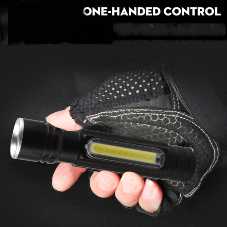 Aluminum Alloy Small Flashlight Tail With Magnet Usb Rechargeable Cob Mini Flashlight Zoom Light Flashlight