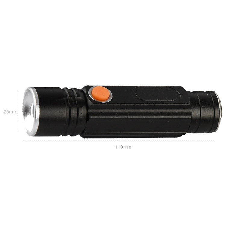 Aluminum Alloy Small Flashlight Tail With Magnet Usb Rechargeable Cob Mini Flashlight Zoom Light Flashlight
