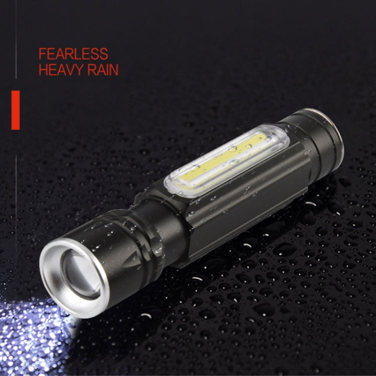 Aluminum Alloy Small Flashlight Tail With Magnet Usb Rechargeable Cob Mini Flashlight Zoom Light Flashlight