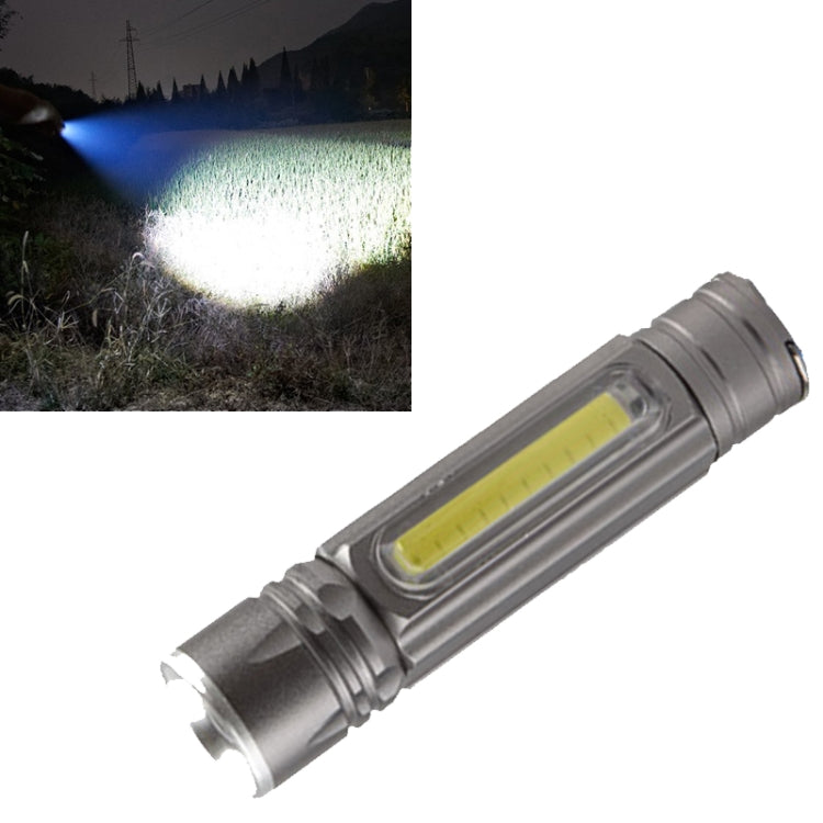 Aluminum Alloy Small Flashlight Tail With Magnet Usb Rechargeable Cob Mini Flashlight Zoom Light Flashlight