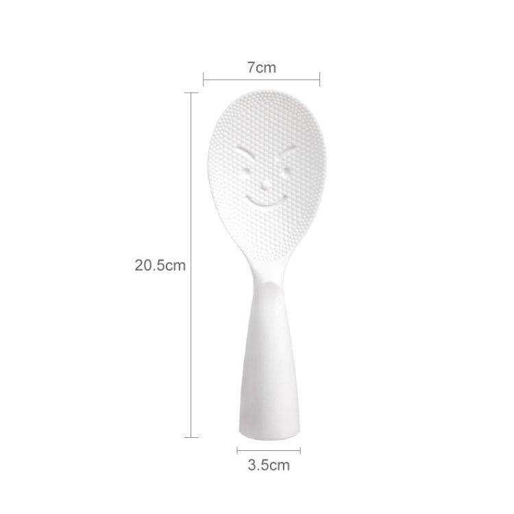 8 PCS Creative Smile Face Rice Spoon Vertical Type Food Grade Kitchen Rice Cooker Spoon