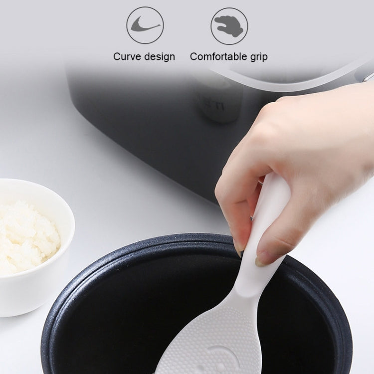 8 PCS Creative Smile Face Rice Spoon Vertical Type Food Grade Kitchen Rice Cooker Spoon