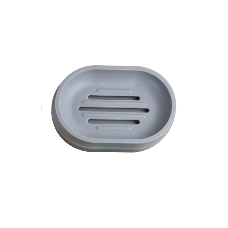 4 PCS Draining Double-layer Soap Shelf Travel Portable Soap Box, Colour: Gray