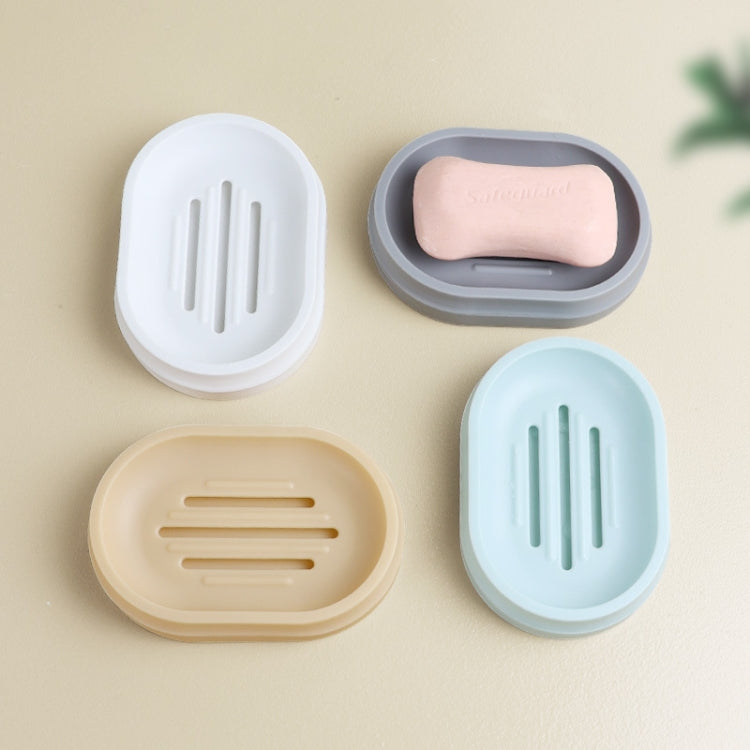 4 PCS Draining Double-layer Soap Shelf Travel Portable Soap Box, Colour: Blue