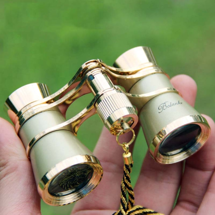 3x25mm Classical Ladies Drama Watching Telescope Carrying Binoculars With Chain