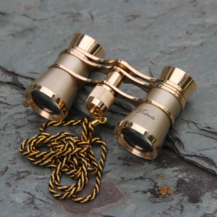3x25mm Classical Ladies Drama Watching Telescope Carrying Binoculars With Chain