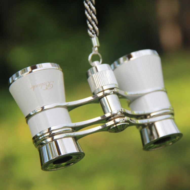 3x25mm Classical Ladies Drama Watching Telescope Carrying Binoculars With Chain