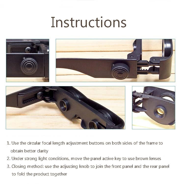 3x25mm Head-mounted Fishing Telescope