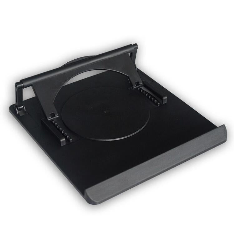 The 360-degree Rotation Angle Copy Table Base Supports Folding Computer Cooling Base Adjustment Bracket(Black)